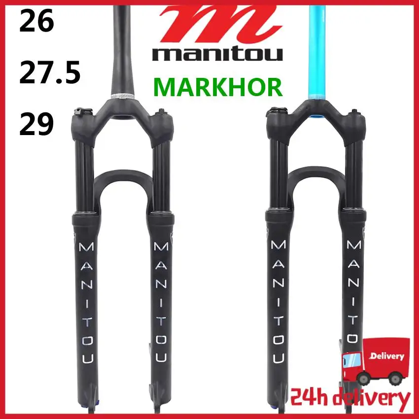 

Manitou MARKHOR M30 new model Bicycle Fork 26 27.5 29 Cone Tube Matte Black Forks MTB Bike Air Resilience Front Fork Suspension