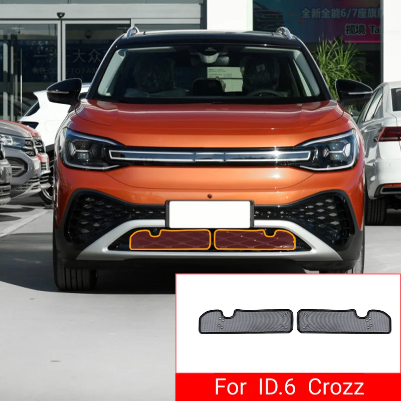 Фото Для Volkswagen VW ID6X ID.6 Crozz 2021: Сетка от насекомых с пайетками, защитная сетка для бака, панель-экран от насекомых для стайлинга автомобиля №2