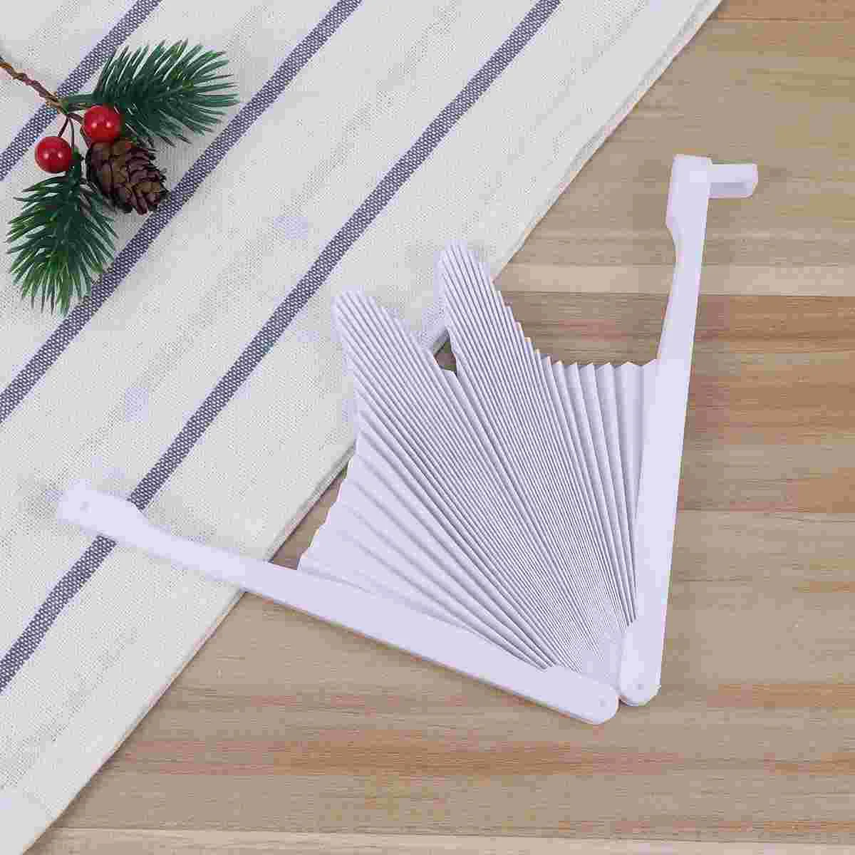 

Fans Fan Paper Folding Hand Handheldwedding Weddings White Blank Bulk Guests Held Party Accordion Heart Foldable Shaped Diy