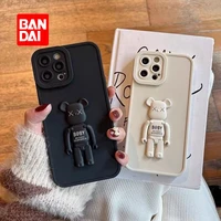 bandai disney 3d phone case with hidden holder for samsung galaxy s 22 21 20 10 ultra a52 a22 plus cartoon cover fundas coque