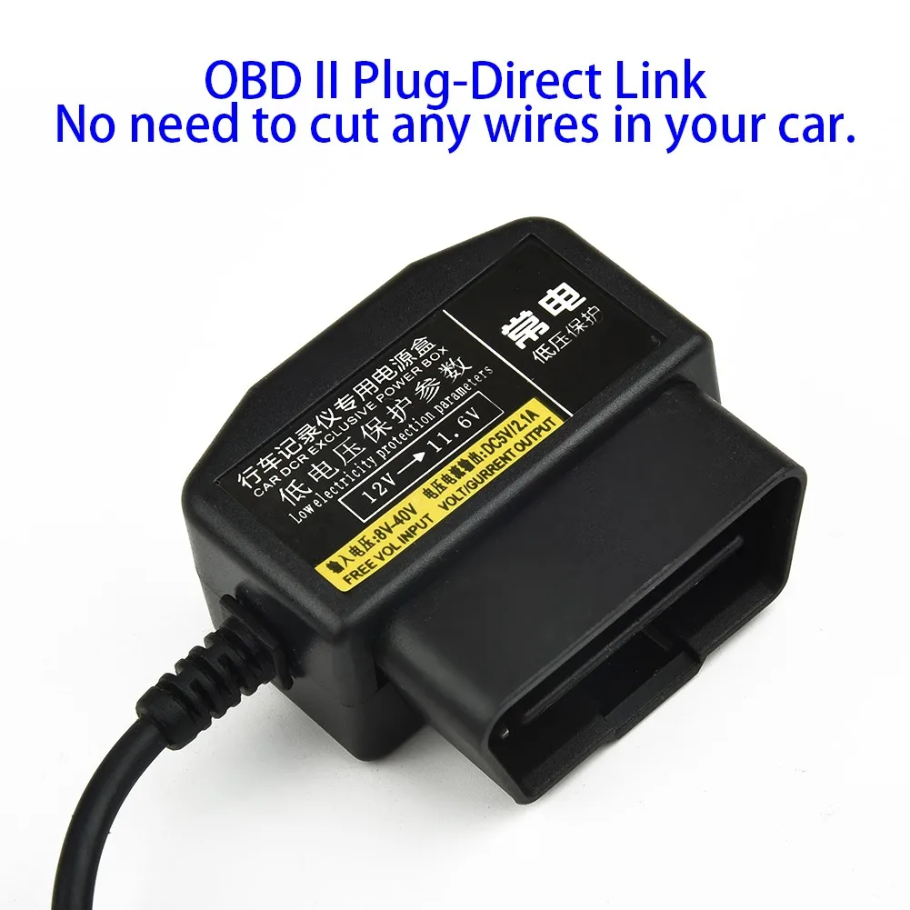 Автомобильный кабель адаптера Micro USB зарядное устройство 16-контактный порт OBD2 DIY