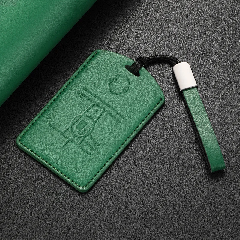 Кожаный автомобильный чехол для удаленного ключа с NFC-картой защитный