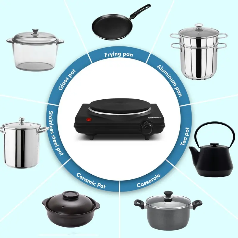 

Cast Burner Hot Plate, Black