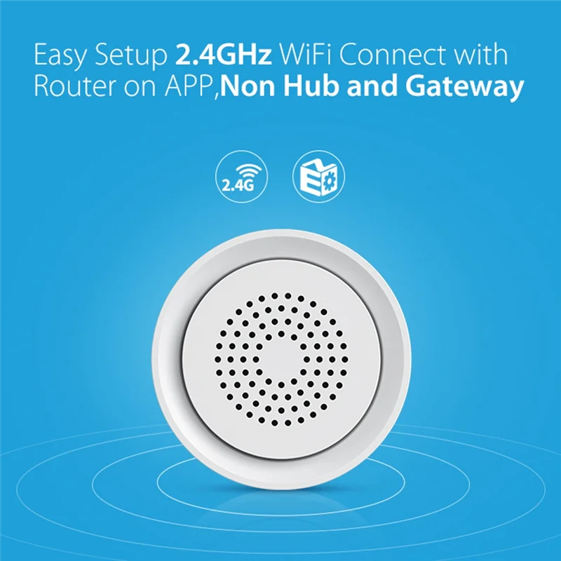 Фото ABFN-Smart Siren Wi-Fi датчик сигнализации звуковой свет оповещение USB интеллектуальный датчик, совместимый с Alexa Google Home №5