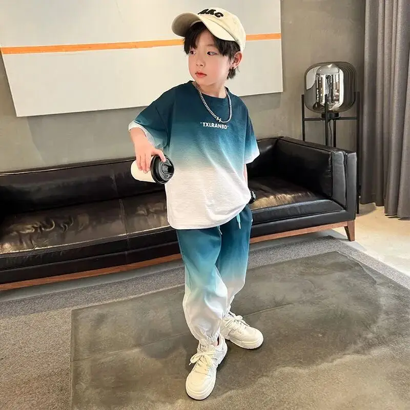 Комплект одежды для мальчиков-подростков лето 2029 новый стиль детская красивая