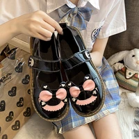 lolita shoes kawaii japanese style mary janes woman flats cute patchwork velcro zapatillas mujer new 2022 fashion female shoes