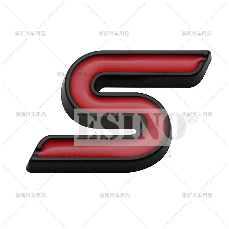 

Новый 3D S багажник автомобиля, металлический значок, эмблема для заднего кузова, задняя дверь автомобиля, аксессуары, клейкий значок для Ford Focus Fiesta Edge