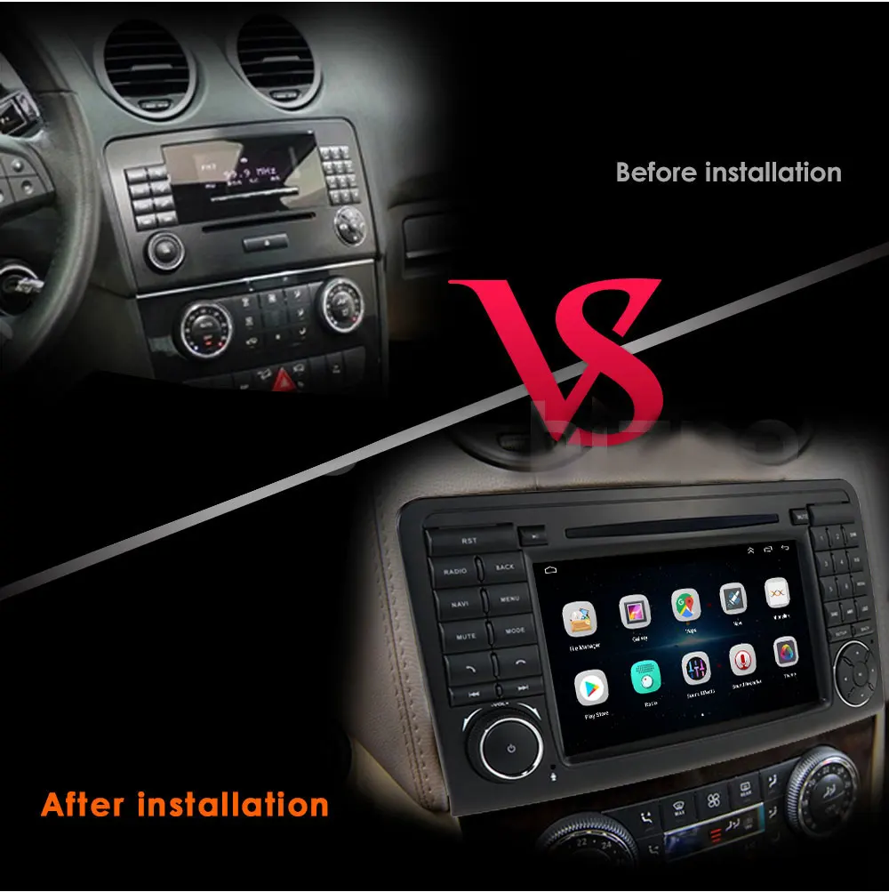Мультимедийная магнитола для Mercedes Benz ML GL-Class W164 X164 GL450 ML350 Carplay 2005 - 2012 |