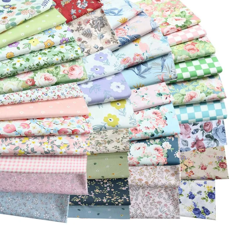 

Новинка 2022, элегантная искусственная кожа, большой цветок, 100% хлопок, саржевая ткань для одежды, платья, блузки, ручная работа, одеяло, крафт-Декор