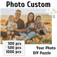 photo custom puzzle personalized jigsaw 3005001000 pieces add your own picture diy large jigsaw puzzle family educational gift