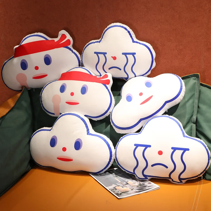 

2022 New Fashion 30-35cm Cute Plush Pillow Cloud Creative Cute Car Home Cushion Birthday Gift Decorations For Family