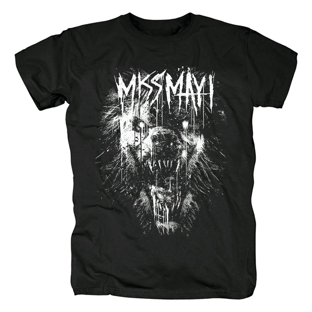 

Miss May I Heavy Metal Cotton T-shirt Black Tees Rock T Shirt Harajuku Streetwear Mens Short Sleeve T-shirt Graphic Tees Tops