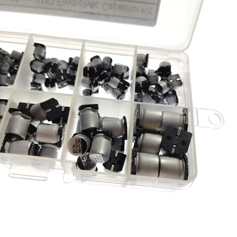 180 шт. 1 мкФ 50 В 4X5 4 мм-1000 16 электролитические конденсаторы SMD в ассортименте