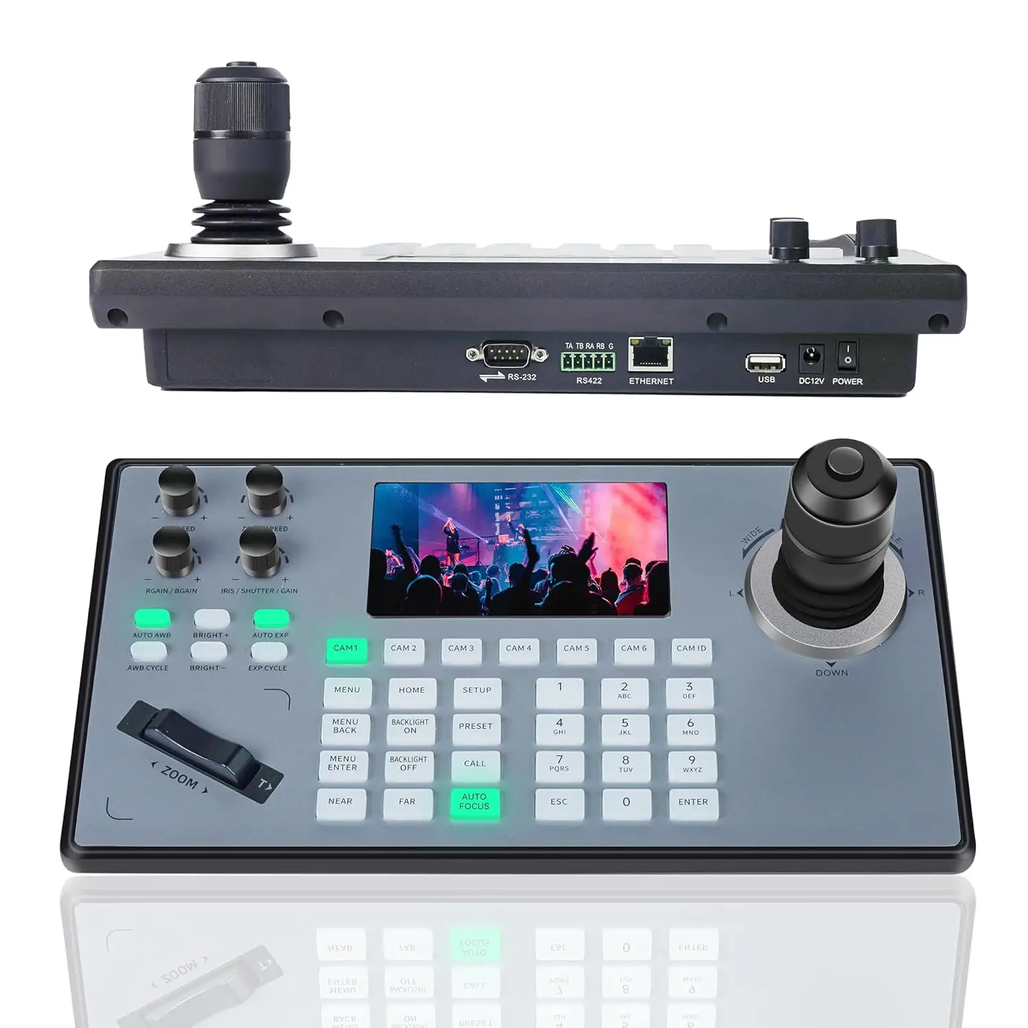 Фото Контроллер PTZ-камеры TEVO KB200PRO 4D POE с USB-джойстиком для IP-камер NDI №1