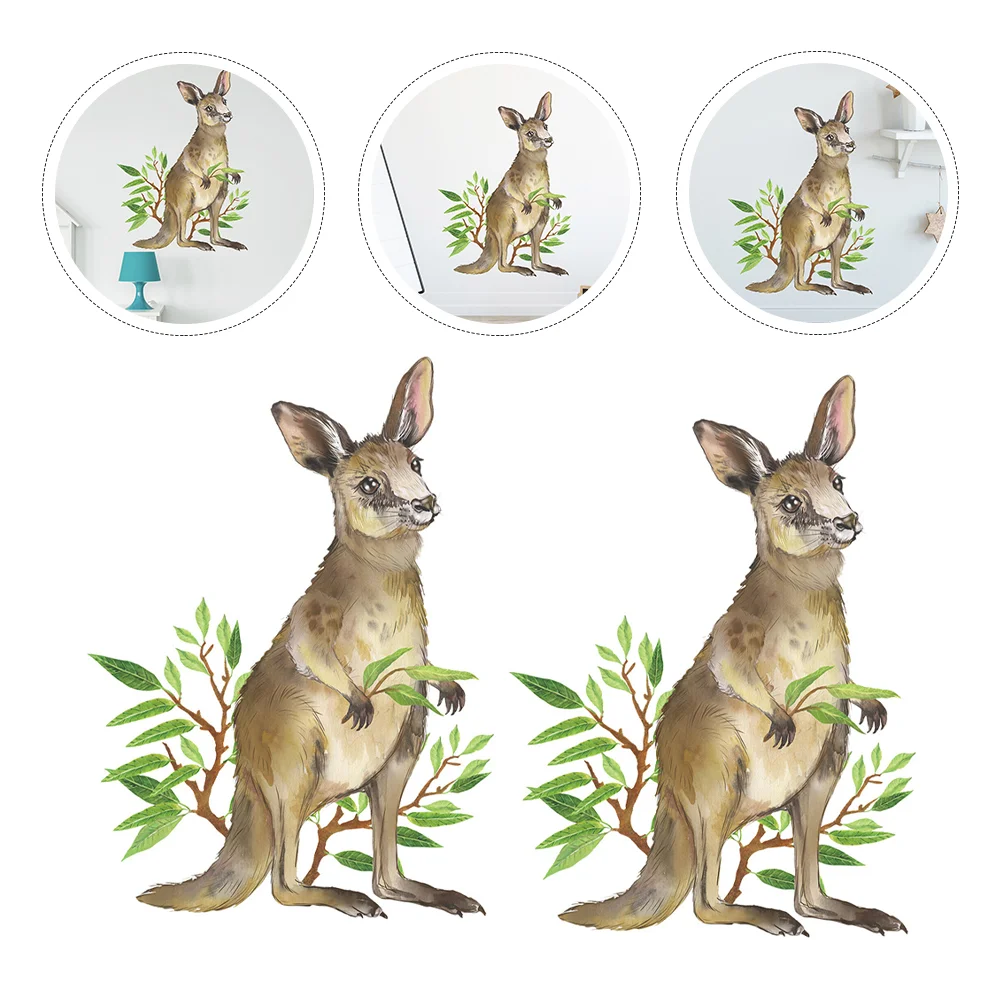 

Wall Animal Stickers Decal Decals Sticker Background Room Decor Stick Removable Kids Decorative Indoor Window Cartoon Koala
