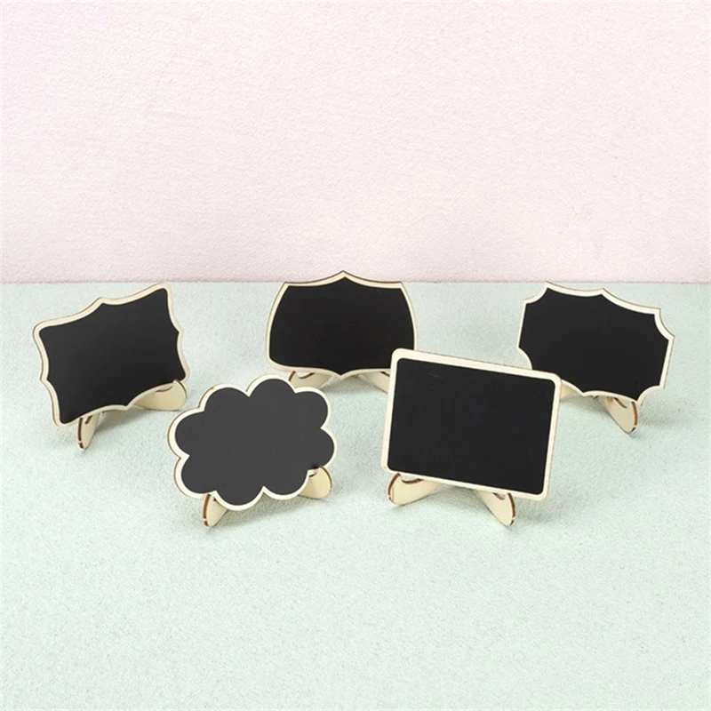 

1Set Mini Christmas Message Board Dollhouse Polygon Blackboard with Bracket Landscape Decor Toy Model miniatures accessoires