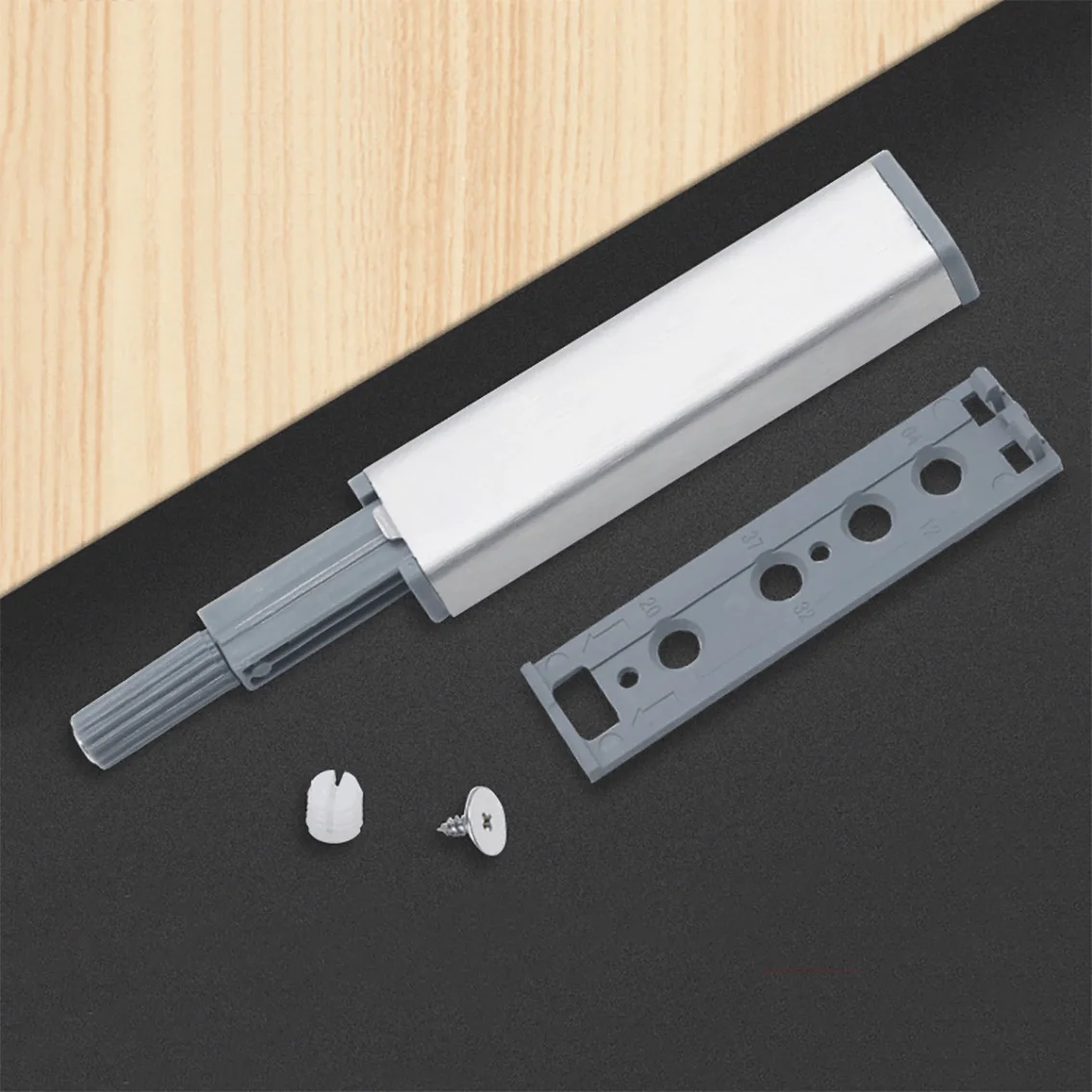 

Cabinet Catches Stainless Steel Push to Open Hidden Cabinet Handle Soft Closer Cabinet Door Hardware