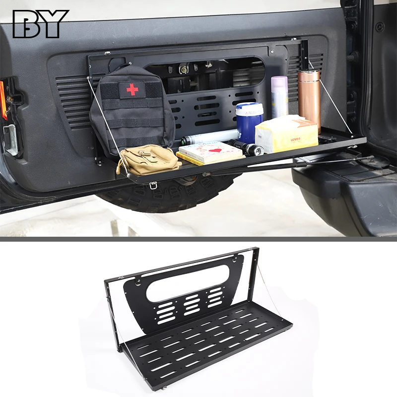 

Car Rear Door Cargo Luggage Carrier Tailgate Foldable Shelf Storage Mounting Rack For Hummer H3 2005-2009 Accessories