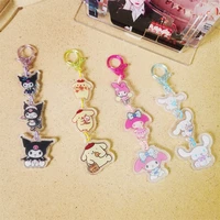 anime kawaii sanrio kuromi melody small pendant buckle cute kawaii girl heart doll gift string keychain creative gift