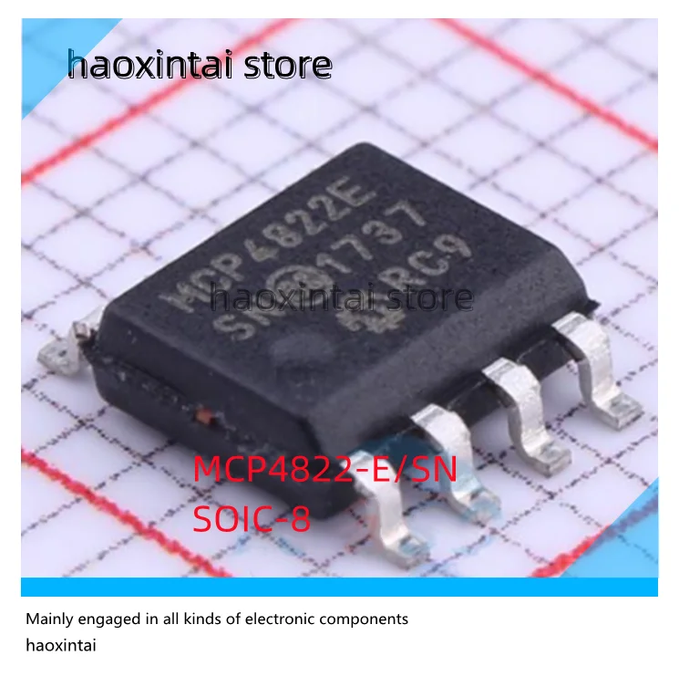 2PCS MCP4921-E/SN MCP4725A0T-E/CH MCP4822-E/SN Digital to analog conversion chip Digital to analog conversion chip DAC