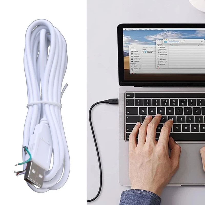 4-жильный кабель USB с косичками вилка USB2.0 4-контактный Шнур питания 5 В Кабель для