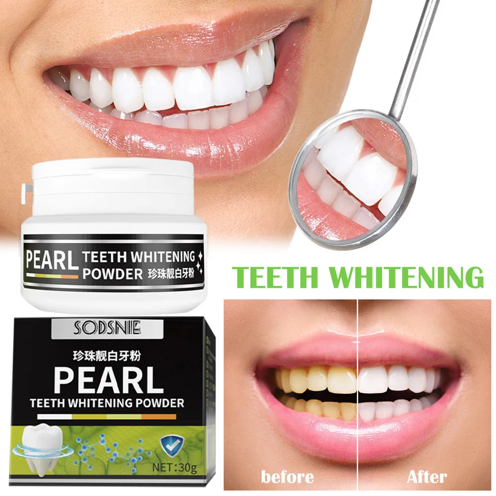 Teeth Whitening Powder Instant Remove Plaque Stains Essence Tooth Bleach Cleaning Oral Hygiene Fresh Breath Dentistry Care Tools