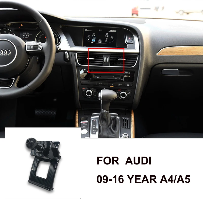 

Держатель для телефона Audi, кронштейны для крепления на подставке, аксессуары, предназначенные для A1 A3 A4L A5 A6 A7 A8 Q3 Q5 2012 2013 2014 2015 2016 2017+