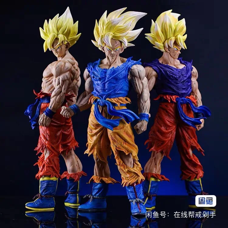 Новый 45 см Dragon Ball ручной работы Initial Super Wukong Carot большая битва поврежденная модель
