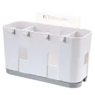 Настенный сушильный стеллаж для столовых приборов с капельным лотком, органайзер для посуды, ложка, вилка, держатель для палочек, подставка для хранения кухонных гаджетов