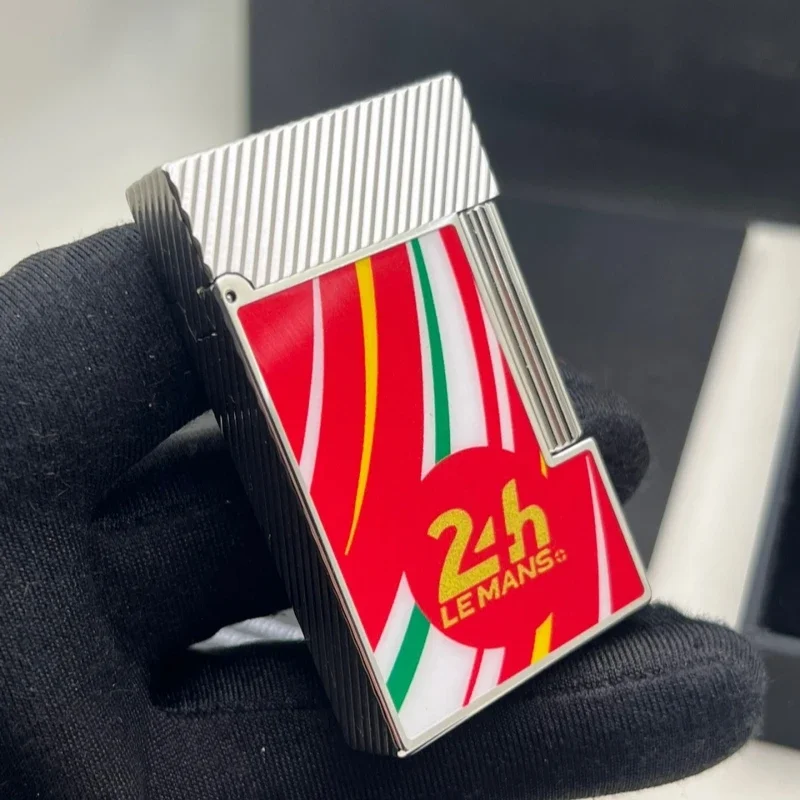 Роскошная металлическая газовая зажигалка с шлифовальным кругом портативная