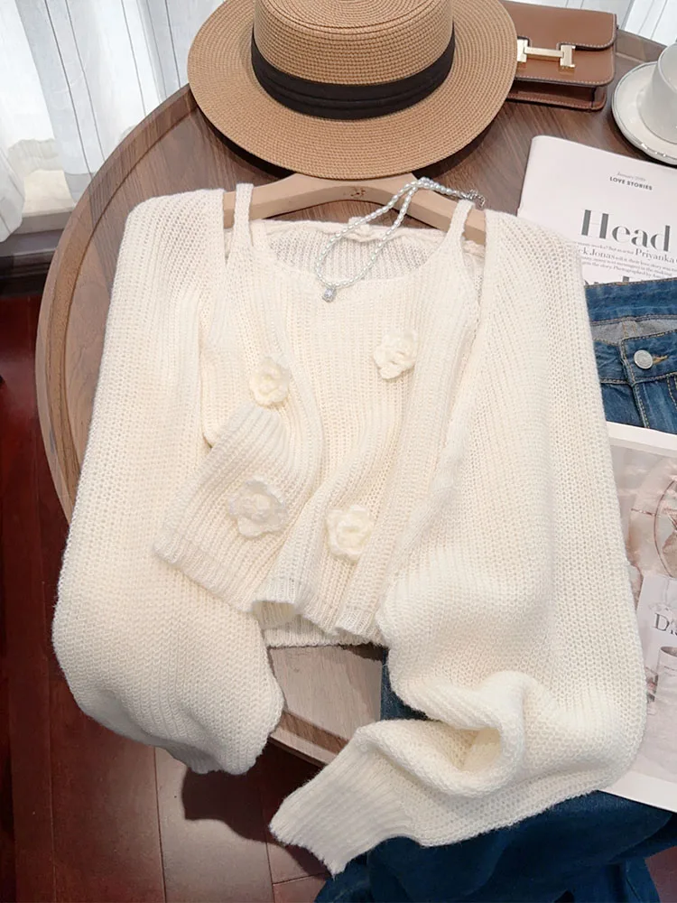 Осінь 2024. Елегантний комплект із двох предметів. Жіночий светр у французькому