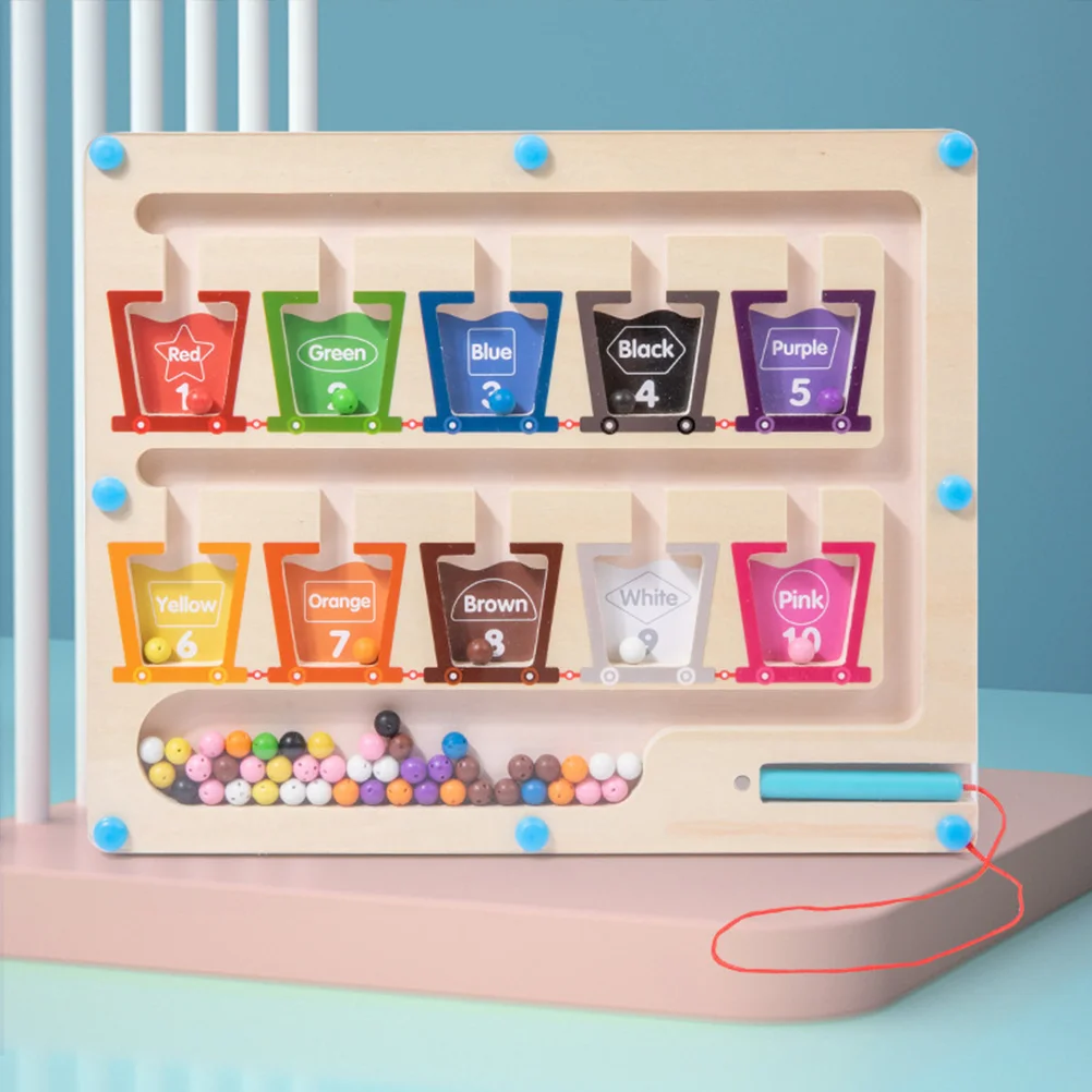 

Interactive Games Montessori Toys Car Kids Playset Preschool Puzzles Wooden Magnetic