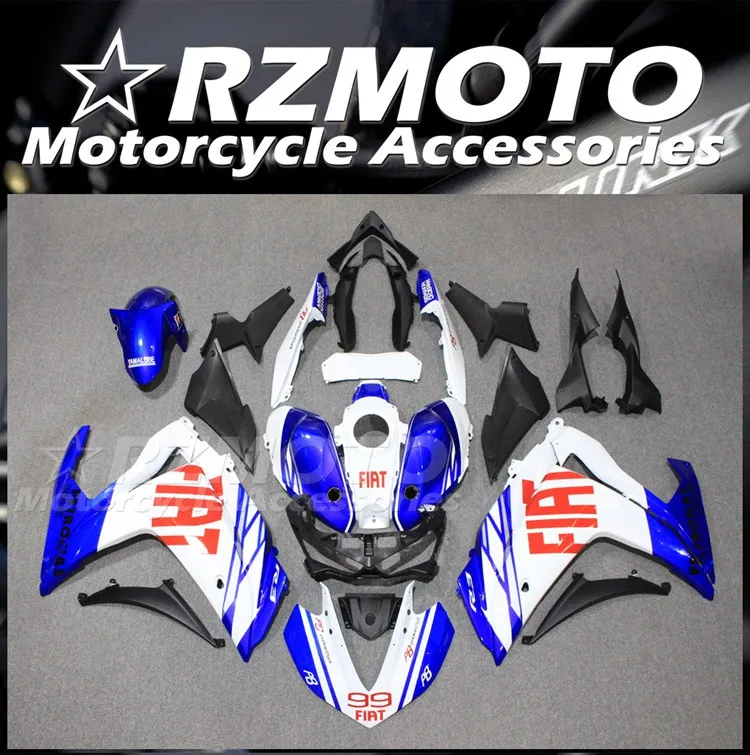 

4Gifts New ABS Fairings kit for YAMAHA YZF-R3 15 16 17 18 YZF-R25 R3 R25 2015 2016 2017 2018 Bodywork set Blue Red FIAT