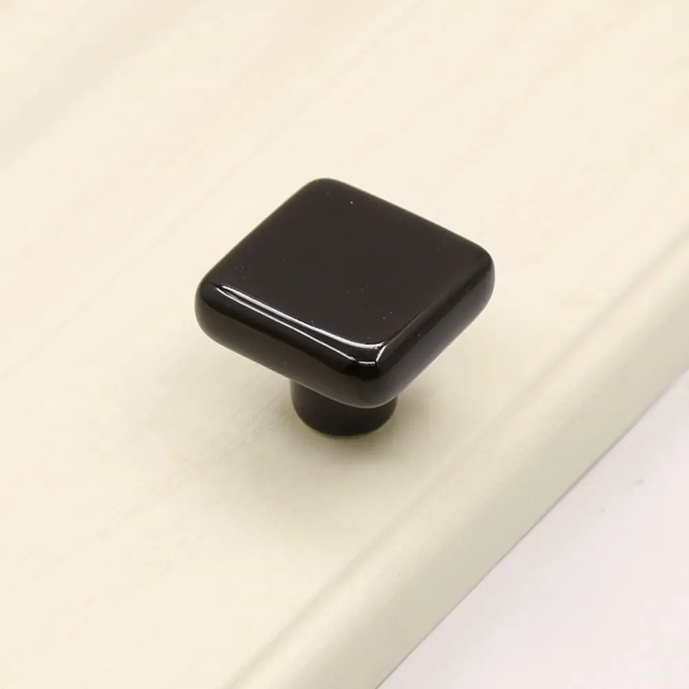 

Простота, цветная керамическая ручка с одним отверстием, керамическая квадратная дверная ручка, современные ручки для шкафа, ручка для детей