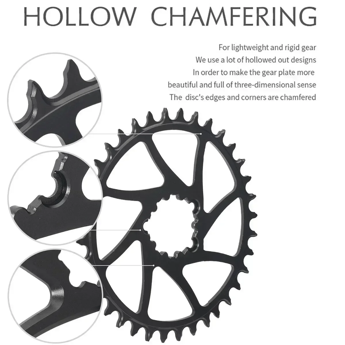 PASS QUEST Звездочка с прямым креплением круглая овальная узкими зубьями звездочка 30