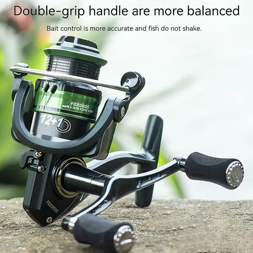

[ READY STOCK ] Spinning Fishing Reel With Double Handle Grip 2000-4000 Series Max Drag 8kg 5.0:1 Gear Ratio Fishing Accessories
