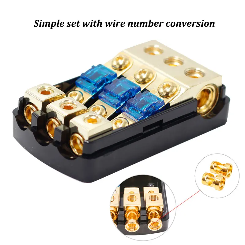 Держатель плавкого предохранителя для аудио 0 4 Калибр до 8 60 А 80 100 30 мини 3-х