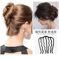 parties messy bun metal wave fork hair pin for shape hair insert comb