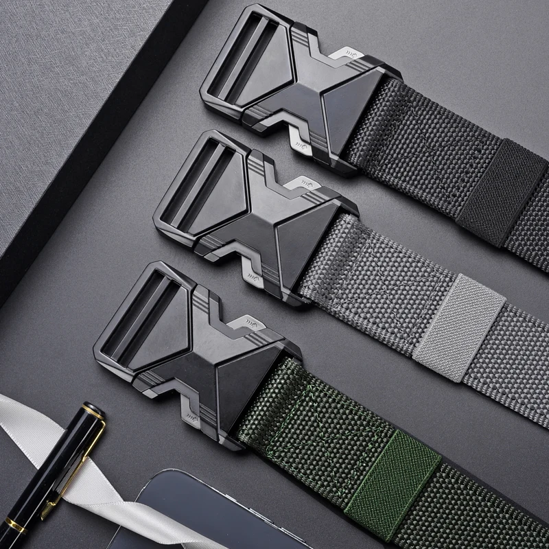 Мужской Тактический Ремень DINISITON — Прочный Холщовый Тканый Универсальный