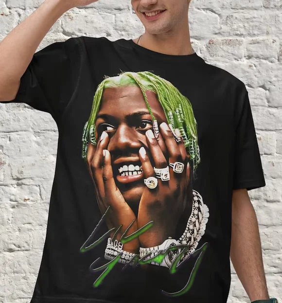 Рубашка Lil Yachty винтажная белая футболка рэп с графическим принтом в стиле хип-хоп