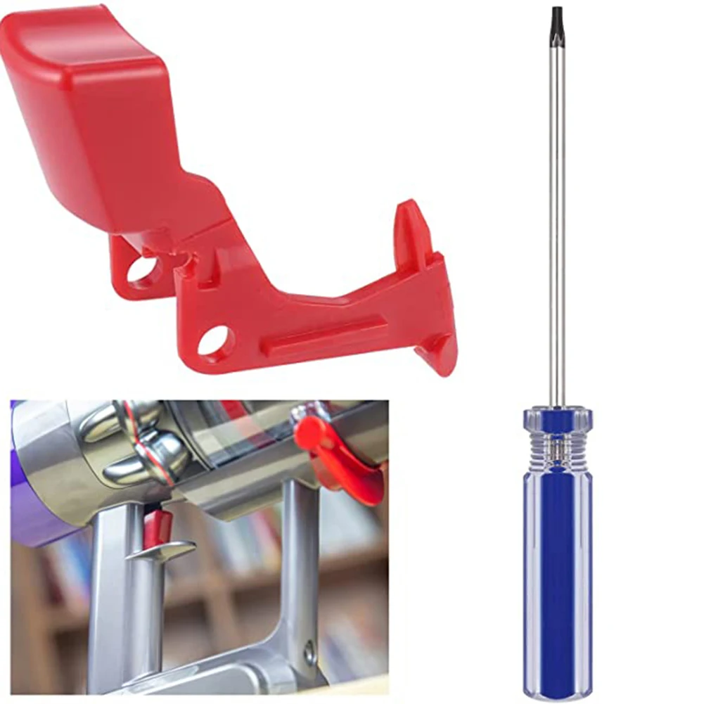 Кнопка включения для пылесоса Dyson V10 V11 красная с отвертками