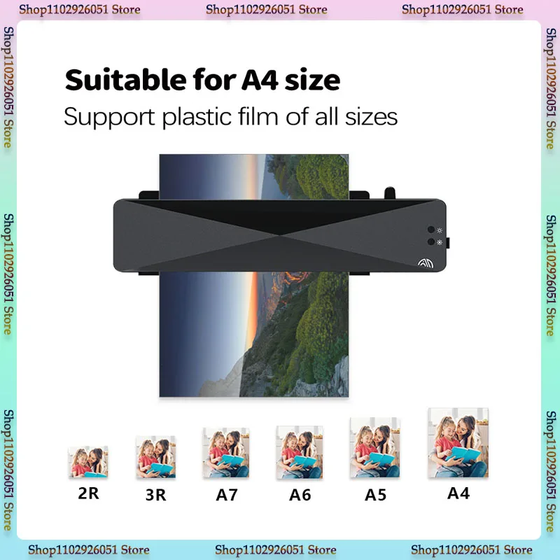 

Professional Photo Plastic Sealing Machine Thermal Office Hot And Cold Laminator Machine For A4 Document Photo Blister