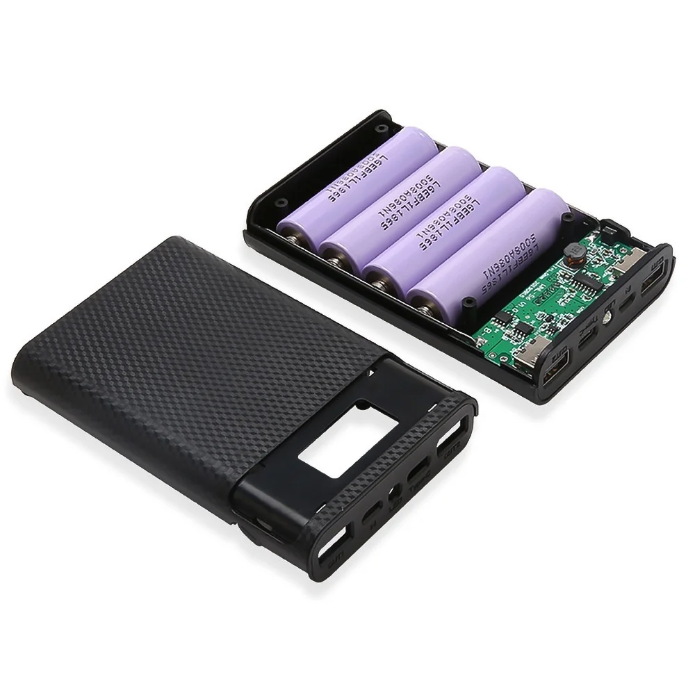 

2022 Portable DIY 6*18650 Power Bank Case External 5V Battery Charge Storage Box Shell For Charging Mobile Phones