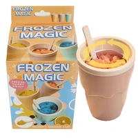 summer ice cream slushy maker pinch fast cooling magic cup squeeze homemade milkshake bottle quick frozen smoothie sand cup