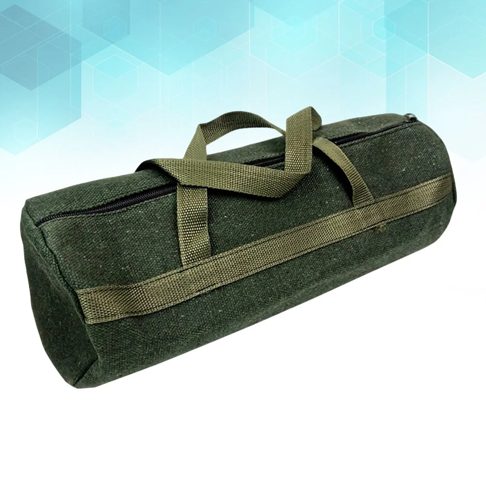 

Mechanics Tool Bag High Capacity Repair Tool Bag Canvas Handle Zipper Tool Tote Organizer Tool 35x13cm