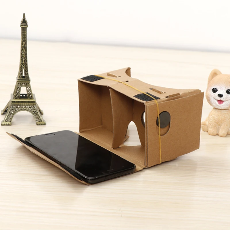 Очки виртуальной реальности 3D VR Google Cardboard для телефонов на Android новая модель