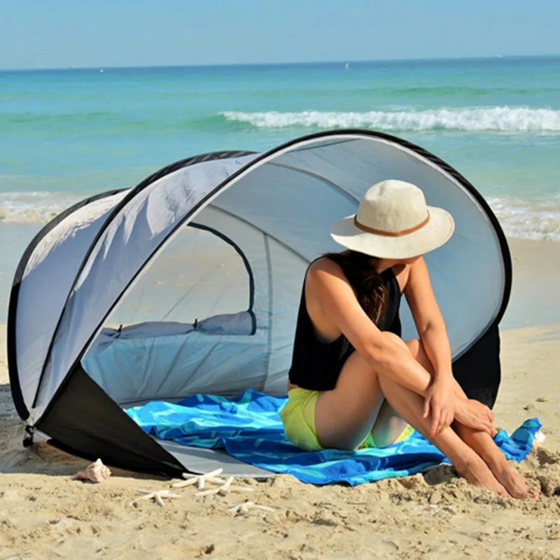 

Beach tent sunscreen shading automatic outdoor quick-opening foldable fishing double tent one-bedroom vacation