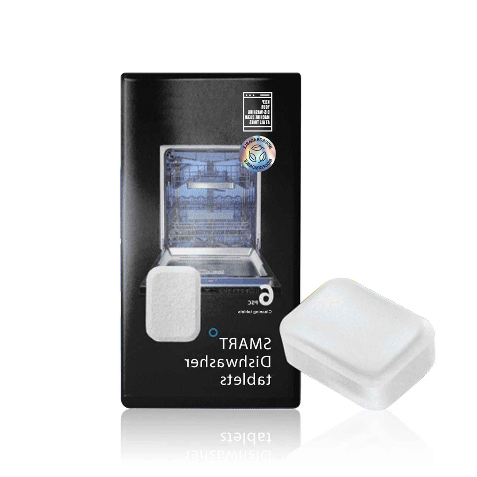 

6 Tablets All in 1 Dishwashing Tablets Natural Limescale Remover Fight Grease & Limescale Tablets for Fresh Citrus Scent