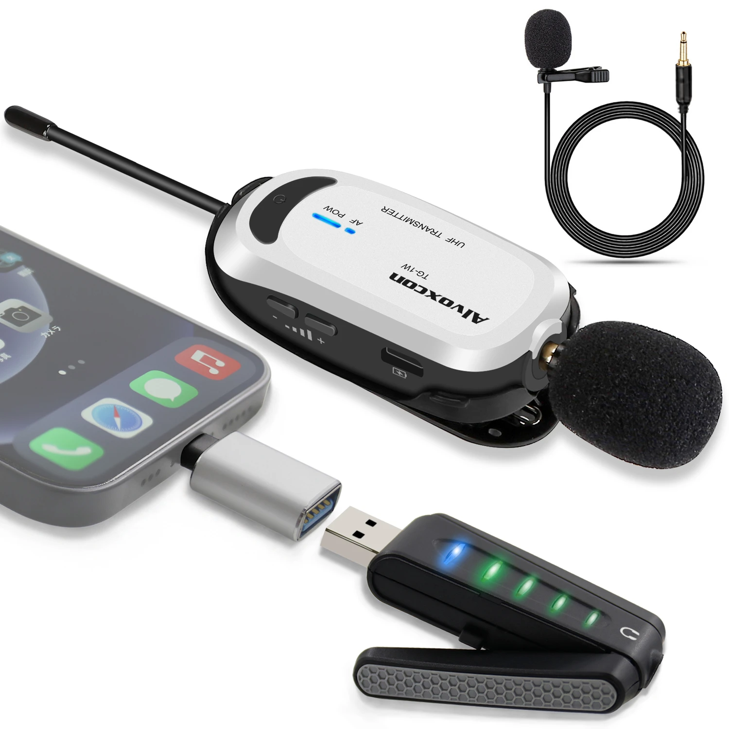 

Wireless Lavalier Microphone & Computer, Laptop