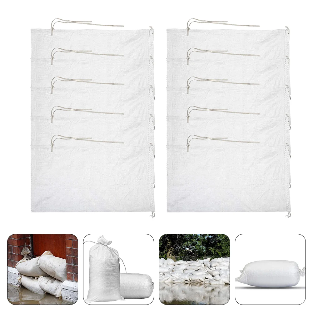

10Pcs Practical Empty Sandbags Empty Snakeskin Sacks Anti-flood Bags